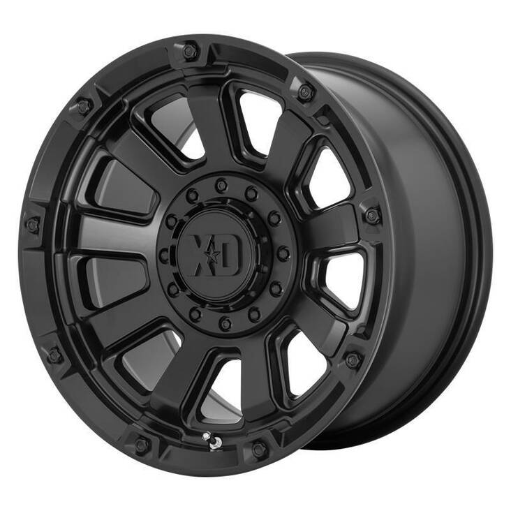 XD852 Satin Black 9x20 8/180 ET0 CB124,2 60° - Alumiinivanteet - 272681 - 1