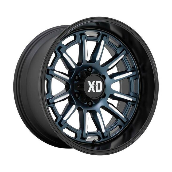 XD865 PHOENIX METALLIC BLUE MILLED W/ BLACK LIP 9x20 5/150 ET18 CB110,1 60° - Alumiinivanteet - 327951 - 1