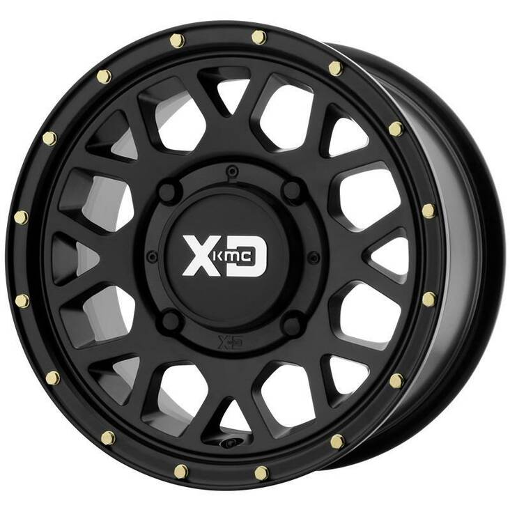 XS135 Satin Black 6x15 4/110 ET38 CB86,0 60° - Alumiinivanteet - 240721 - 1