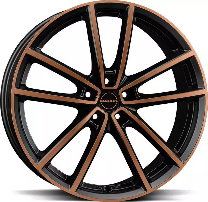 BORBET W Black Copper Pol Matt 8x19 5/112 ET37 CB66.5 60° - Alumiinivanteet - 340501 - 1