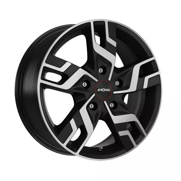R64 Matt Black Polished 7x17 5/160 ET53 60° - Alumiinivanteet - 360981 - 1
