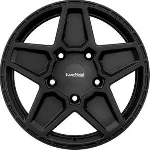 Rocket Matt Black 8x18 5/160 ET45 60° - Alumiinivanteet - 361001 - 1