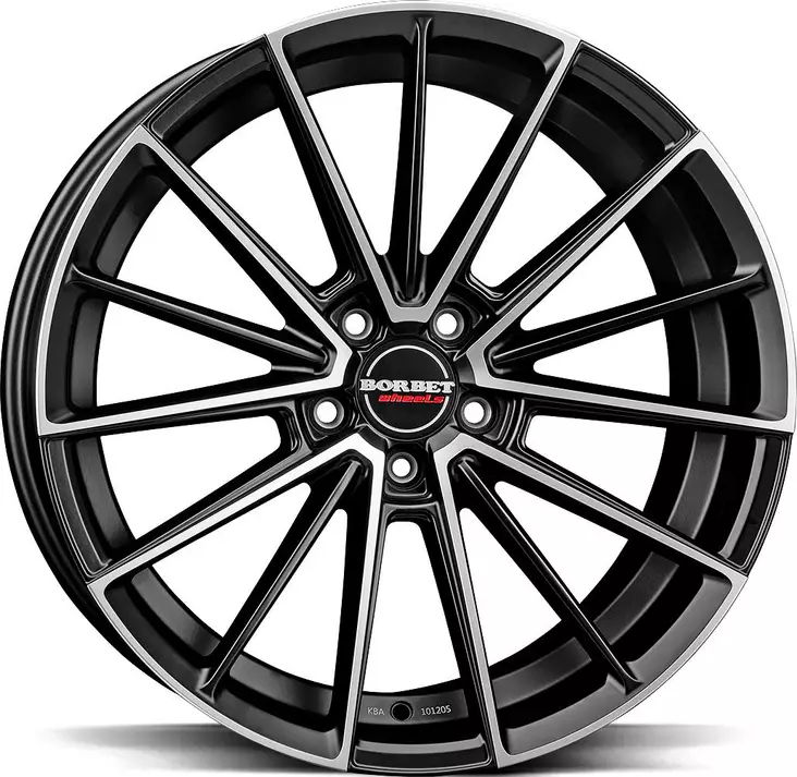 BORBET FB2DC Black Polished Matt 9x20 5/112 ET40 CB72.5 60° - Alumiinivanteet - 367651 - 1