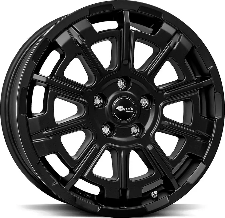 BROCK B45 Satin Black Matt 8x20 5/120 ET39.5 CB72.6 60° - Alumiinivanteet - 355271 - 1