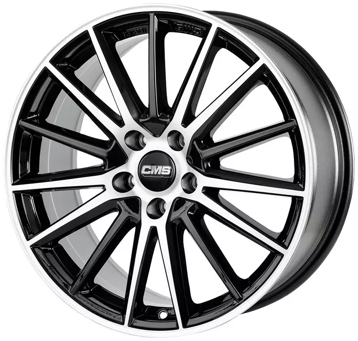 CMS C23 Diamond Black Gloss 8x20 5/112 ET46 CB66,5 (BMW) 60° - Alumiinivanteet - 346321 - 1
