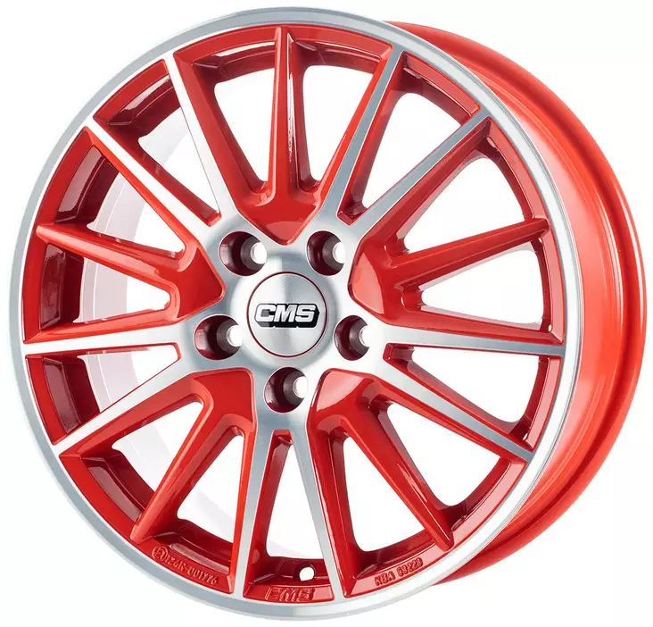 CMS C23 Diamond Red Gloss 6,5x16 4/100 ET45 CB60,1 60° - Alumiinivanteet - 346131 - 1