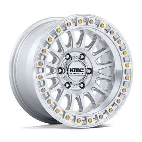 KM552 IMS GLOSS SILVER W/ MACHINED FACE 9x18 6x114,3 ET18 CB66.1 60° 1678 kg - Alumiinivanteet - 366651 - 1