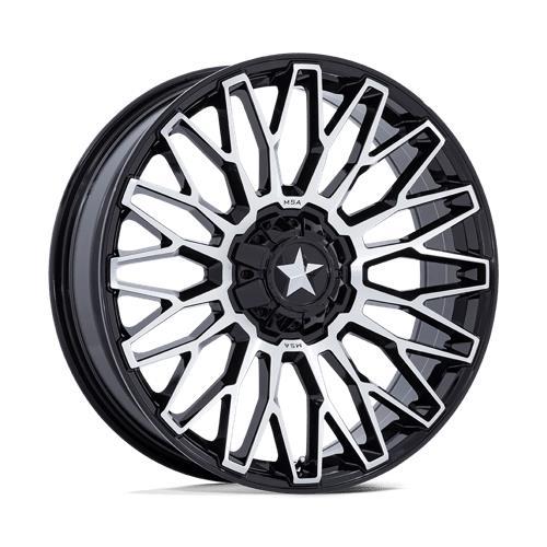 M50 CLUBBER GLOSS BLACK MACHINED 7x24 5/114,3 ET0 CB72.6 60° - Alumiinivanteet - 341451 - 1