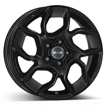 MAK Express Gloss Black 7,5x18 5/160 ET50 CB65,1 60° - Alumiinivanteet - 305621 - 1