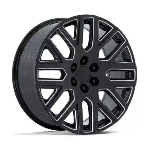 PR231 GLOSS BLACK MILLED 9x22 6/139,7 ET28 CB78.1 60° - Alumiinivanteet - 369631 - 1
