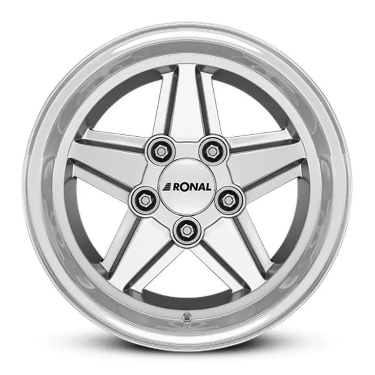R09 Silver Polished 7x15 5/120 ET17 CB82.0 60° - Alumiinivanteet - 362471 - 1