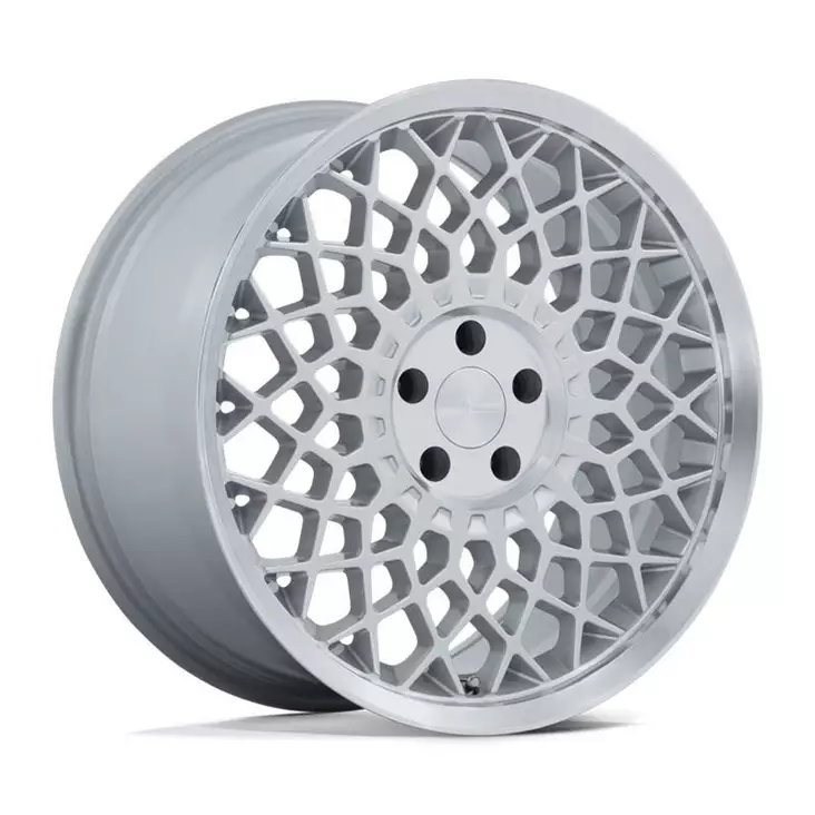 RC212 CJJ GLOSS SILVER W/ MACHINED LIP 9,5x18 5/114,3 ET25 CB72.6 60° - Alumiinivanteet - 370061 - 1