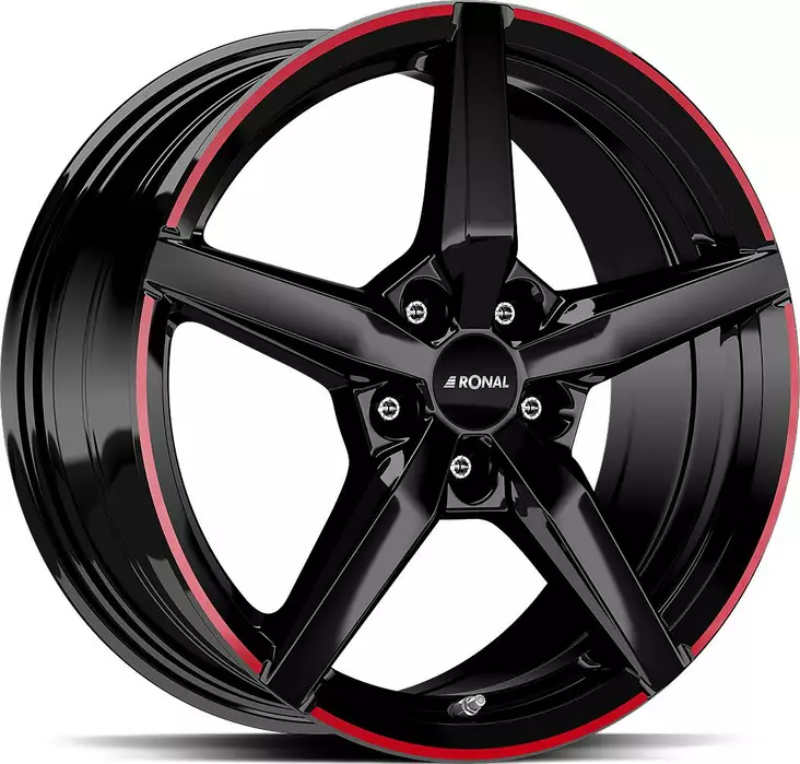 RONAL R69 MCR Jet Black Red Rim 8x18 5/114,3 ET40 CB76,0 - Alumiinivanteet - 345591 - 1