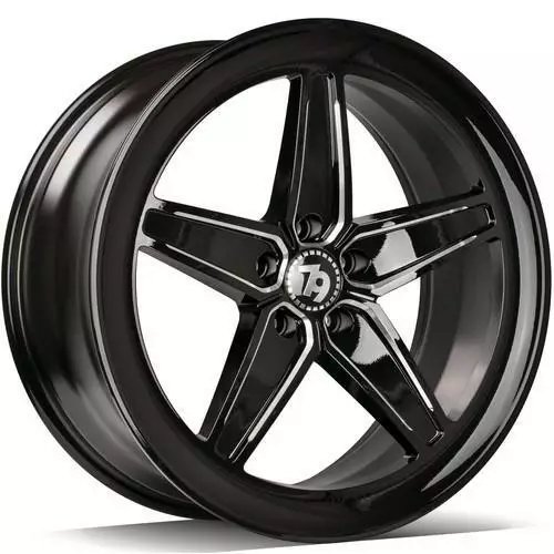 SV-Y Black Glossy Edges Polished 9x20 5/112 ET35 CB66.6 60° - Alumiinivanteet - 337111 - 1