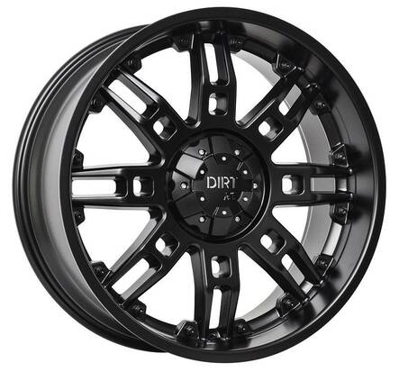 D07 Flatblack 9x20 6/114,3 ET18 CB66.1 60° - Alumiinivanteet - 299222 - 1