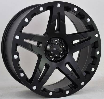 D66 Flatblack 9x20 5/127 ET35 CB71.6 60° - Alumiinivanteet - 286802 - 1