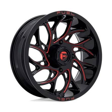 D779 RUNNER UTV GLOSS BLACK MILLED CANDY RED 7x20 4/156 ET13 CB132.0 60° - Alumiinivanteet - 326302 - 1