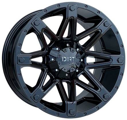 D900 Glossblack 9x20 6/135/139,7 ET23 CB106.1 60° - Alumiinivanteet - 317422 - 1