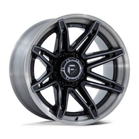 FC401 BRAWL GLOSS BLACK BRUSHED DARK TINT 10x22 8/180 ET-18 CB124.2 60° - Alumiinivanteet - 333132 - 1