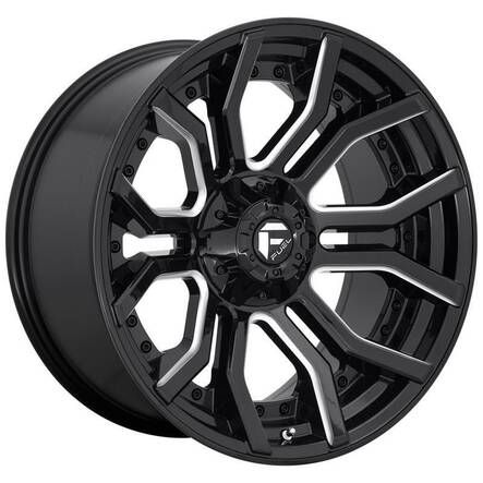 FC711 GLOSS BLACK MILLED 10x20 6/135/139,7 ET-18 CB106.1 60° - Alumiinivanteet - 257542 - 1