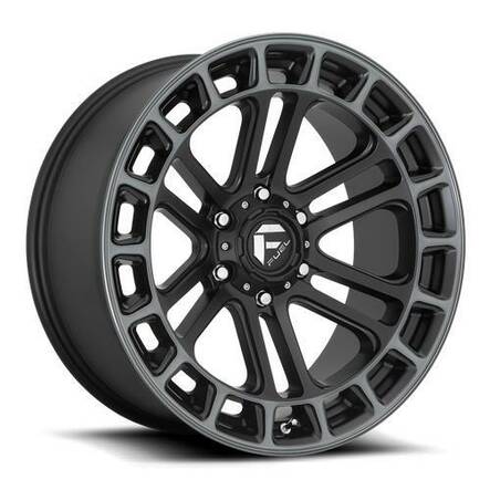 FC720 Matte Black Double Dark Tint Machined 9x20 6/135 ET1 CB87.1 60° - Alumiinivanteet - 271382 - 1