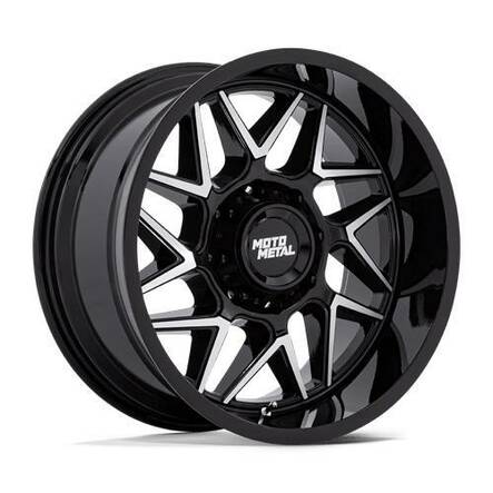 MO812 TURBINE GLOSS BLACK W/ MACHINED FACE 10x20 5/127 ET-18 CB71.5 60° - Alumiinivanteet - 331792 - 1
