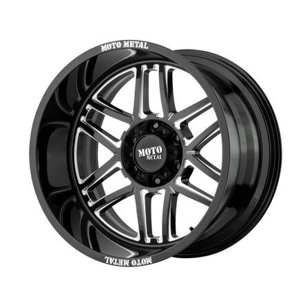 MO992 Gloss Black Milled 10x20 6/139,7 ET-18 CB106.3 60° - Alumiinivanteet - 240322 - 1