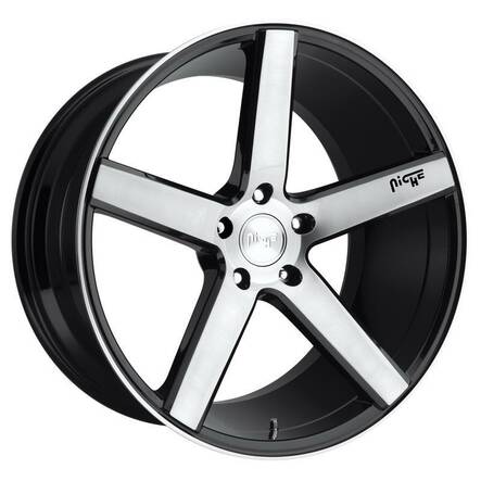 NC124 GLOSS BLACK BRUSHED 8,5x19 5/114,3 ET35 CB72.6 60° - Alumiinivanteet - 247172 - 1