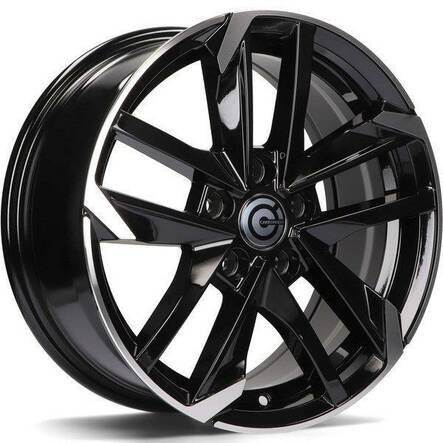 Rennes Black Front Polished 7,5x17 5/108 ET45 CB65.1 60° - Alumiinivanteet - 314182 - 1