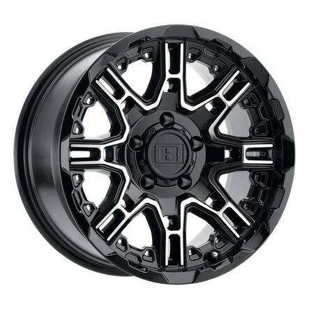 SLINGSHOT GLOSS BLACK W/ MACHINED FACE 11,5x22 5/127 ET-44 CB71.5 60° - Alumiinivanteet - 289362 - 1