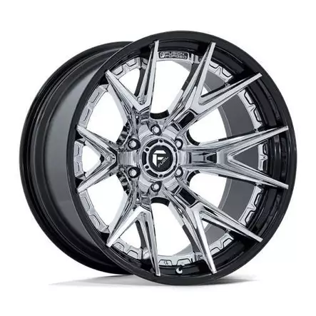 FC402 CATALYST CHROME W/ GLOSS BLACK LIP 12x22 8/165,1 ET-44 CB125.1 60° - Alumiinivanteet - 342002 - 1
