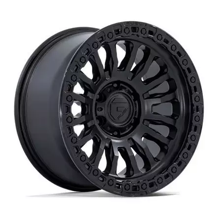 FC857 RINCON MATTE BLACK W/ GLOSS BLACK LIP 8,5x17 6/135 ET-1 CB87.1 60° - Alumiinivanteet - 344512 - 1