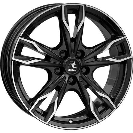 Gina Black Polished 8x18 5/108 ET50 60° - Alumiinivanteet - 372032 - 1