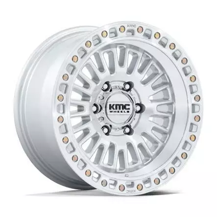 KM554 AZTEC GLOSS SILVER W/ MACHINED FACE 8,5x17 5/127 ET0 CB71.5 60° - Alumiinivanteet - 357262 - 1