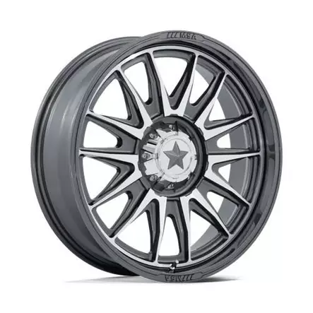 M55 COMMANDER UTV PLATINUM W/ MACHINED FACE 10x24 4/137/156 ET-25 CB110.1 60° - Alumiinivanteet - 370122 - 1