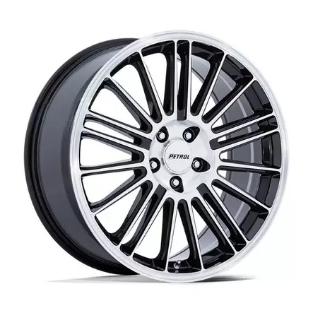 PE001 P1D GLOSS BLACK W/ MACHINED FACE 8,5x20 5/110 ET40 CB72.6 60° - Alumiinivanteet - 354182 - 1