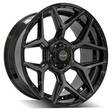 4Play Gen3 4P06 Black Brushed 10x22 6/139,7 ET-18 CB106,0 60° - Alumiinivanteet - 313462 - 1