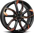 BROCK RC34 Black Orange Matt 8x19 5/112 ET50 CB57.1 R13 - Alumiinivanteet - 310402 - 1