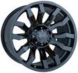D126 Glossblack 9x20 6/135/139,7 ET20 CB106.1 60° - Alumiinivanteet - 317412 - 1