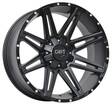 D88 Flatblack milled rivets 8x18 6/130 ET48 CB84,1 60° - Alumiinivanteet - 297312 - 1