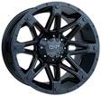 D900 Glossblack 9x20 6/135/139,7 ET23 CB106.1 60° - Alumiinivanteet - 317422 - 1