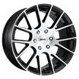 DC206 GLOSS BLACK BRUSHED 9,5x22 6/139,7 ET20 CB78,1 60° - Alumiinivanteet - 271372 - 1