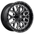 FC588 GLOSS BLACK MILLED 9x18 6/135/139,7 ET1 CB106,1 60° - Alumiinivanteet - 246622 - 1