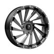 M46 BLADE GLOSS BLACK MILLED 7x24 4x156 ET0 CB115.1 60° 453 kg - Alumiinivanteet - 327322 - 1