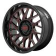 MO805 GLOSS BLACK MILLED W/ RED TINT 10x22 6/135 ET-18 CB87,1 60° - Alumiinivanteet - 290312 - 1