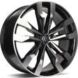 Mountain Black Front Polished 8x18 5/112 ET45 CB66,5 60° - Alumiinivanteet - 322402 - 1