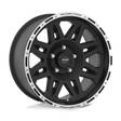 PA5 TORQ FLAT BLACK MACHINED 9x17 5/127 ET-6 CB83,1 60° - Alumiinivanteet - 329262 - 1