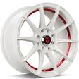 SCF-F white matt red inner lip 7x15 4/100/114,3 ET35 CB67.1 60° - Alumiinivanteet - 336272 - 1
