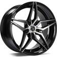 SV-A Black Front Polished 9x18 5/120 ET35 CB72.6 60° - Alumiinivanteet - 313952 - 1