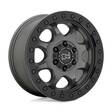 VENTURE BEADLOCK MATTE GUNMETAL W/ BLACK HARDWARE 8x17 6/130 ET38 CB84,1 60° - Alumiinivanteet - 325232 - 1